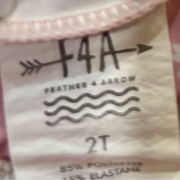 Feather 4 Arrow Pink Floral Swim Set - Picture 3 of 8